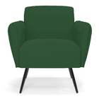 Kit 2 Poltronas Pés Palito De Ferro Bruna Veludo D01 - D'ross