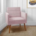 Kit 2 Poltronas Pés Palito Decorarivas Sala Atendimento Recep