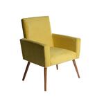 Kit 2 Poltronas Pés Palito Estampa E puff Rótulos Maragogibe