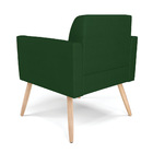 Kit 2 Poltronas Pés Palito Natural Marisa Veludo Luxo D03 - D