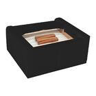 Kit 2 Poltronas Pés Retrô Lady Suede D05 Preto