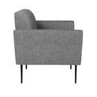 Kit 2 Poltronas Pés Villach Marisa Linho - A26 Grafite