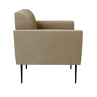 Kit 2 Poltronas Pés Villach Marisa Suede - Marrom Rato