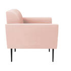 Kit 2 Poltronas Pés Villach Marisa Veludo Rosê