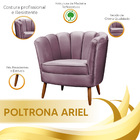 Kit 2 Poltronas Pétalas Ariel Lilás