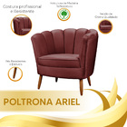 Kit 2 Poltronas Pétalas Ariel Vinho