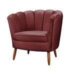 Kit 2 Poltronas Pétalas Ariel Vinho