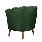 Kit 2 Poltronas Pétalas Pés De Madeira Decorativa Ariel - Sho