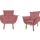 Kit 2 Poltronas Resistentes Confortável Opa Para sala  Melhor