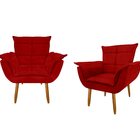 Kit 2 Poltronas Resistentes Confortável Opa Para Sala Melhor