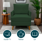 Kit 2 Poltronas Serena Para Sala Recepção Escritório Suede De