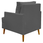 Kit 2 Poltronas Serena Para Sala Recepção Escritório Suede De