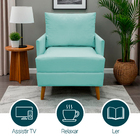 Kit 2 Poltronas Serena Para Sala Recepção Escritório Suede De