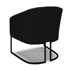 Kit 2 Poltronas Stella Veludo Luxo Base Metálica Industrial P