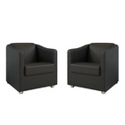 Kit 2 Poltronas Tina Para Clínica De Estética Recepção Corano