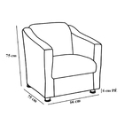 Kit 2 Poltronas Tina Para Consultório Clínica Recepção - Cora