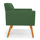 Kit 2 Poltronas Viena Gomada Suede Pés Palito Castanho D03 -