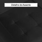 Kit 2 Poltronas Vitória Decorativa Veludo Preto Kasa Sofá