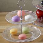 Kit 2 Porta Doces Festa Duplo 2 Andares Cristal 23x25cm Docin