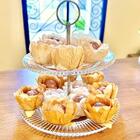 Kit 2 Porta Doces Festa Duplo 2 Andares Cristal 23x25cm Docin