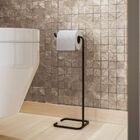 Kit 2 Porta Papel Higiênico Para Banheiro Level Preto