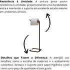 Kit 2 Porta Papel Higiênico Para Banheiro Level Preto