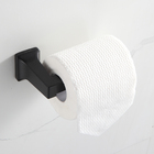 Kit 2 Porta Papel Higiênico Preto Fosco Papeleira Sem Tampa