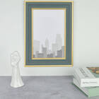 Kit 2 Porta Retrato 15x20 Vintage Borda Efeito Metalizado Ver