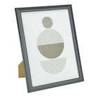 Kit 2 Porta Retratos De Madeira Decoração Moderno 15x20 Preto