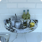 Kit 2 Porta Temperos E Condimentos De Parede Inox Multiuso