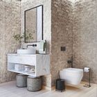 Kit 2 Porta Toalha Duplo Toalheiro De Banheiro Level Preto