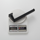 Kit 2 Porta Toalha Toalheiro De Rosto Mão Preto Fosco