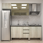 Kit 2 Portas de 35cm para Módulo de 70cm Legno Crema Spring