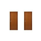 Kit 2 Portas Madeira Lisa 215x84cm Com Batente Mdf Ultra 10cm