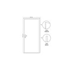 Kit 2 Portas Madeira Lisa 215x84cm Com Batente Mdf Ultra 10cm