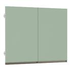 Kit 2 Portas Para Maleiro Ponte Solteiro 97 Cm Inox Verde