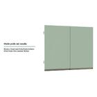 Kit 2 Portas Para Maleiro Ponte Solteiro 97 Cm Inox Verde