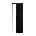 Kit 2 Portas Sanfonada De Pvc 210cm X 70cm Belplast Preto