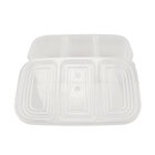 Kit 2 Potes C/ 3 Divisórias Nitron 1,1l  Tampa Conservador De