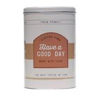 Kit 2 Potes Café De Metal Fechamento Hermético Retrô  Marrom