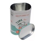 Kit 2 Potes Café De Metal Fechamento Hermético Retrô  Verde