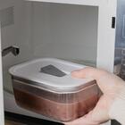 Kit 2 Potes De Vidro Borossilicato 370ml Hermético Fresh Lock