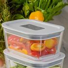 Kit 2 Potes De Vidro Borossilicato 370ml Hermético Fresh Lock