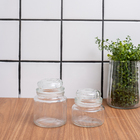 Kit 2 Potes De Vidro Com Tampa Herméticos Redondos 350ml E 50