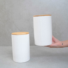 Kit 2 Potes Dolomita Com Tampa De Bambu Zig Zag 1,5l - Oikos