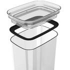 Kit 2 Potes Herméticos 1,5l Porta Mantimentos Plástico Ou Tra