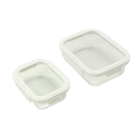 Kit 2 Potes Herméticos Vidro Transparente 0,65L e 1,5L Delinia