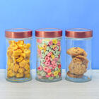 Kit 2 Potes Vidro Borossilicato Tampa Acrílico 500ml Lyor