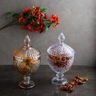 Kit 2 Potiches De Cristal Com Pé Bico De Jaca Perseu Lyor Bom