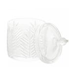 Kit 2 Potiches De Cristal Com Tampa 10x15cm Bomboniere Baleir